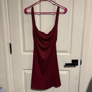 Cider Burgundy Women's Open Back Dress Size Medium